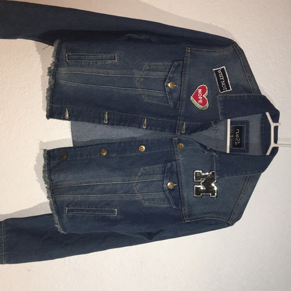 Dark washed jean jacket